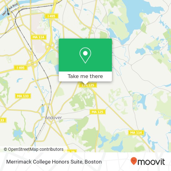 Merrimack College Honors Suite map