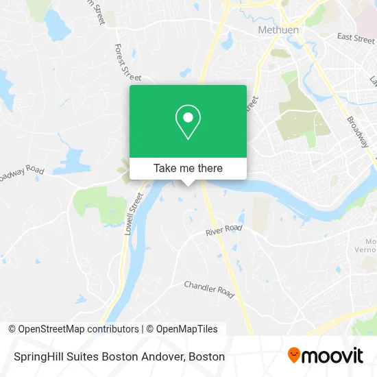SpringHill Suites Boston Andover map