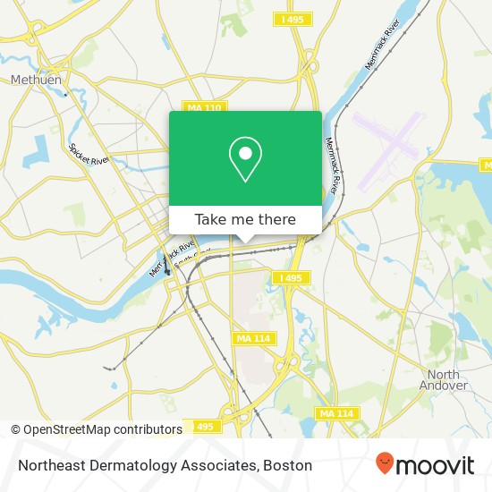 Northeast Dermatology Associates map