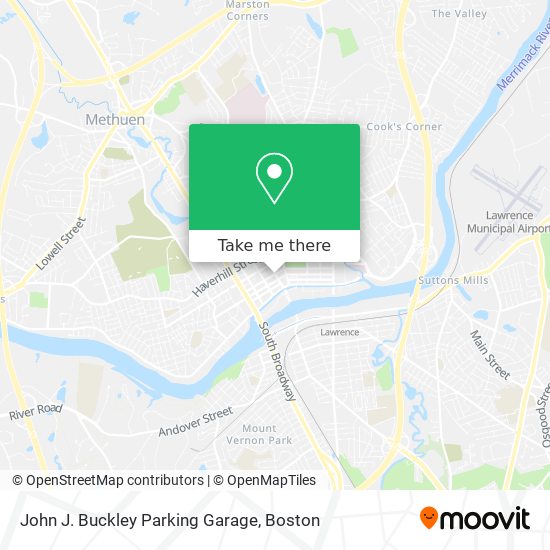 Mapa de John J. Buckley Parking Garage