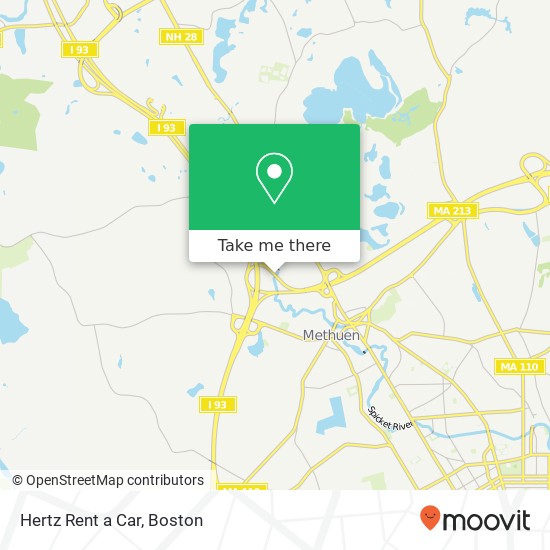 Hertz Rent a Car map