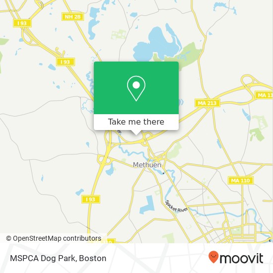 MSPCA Dog Park map