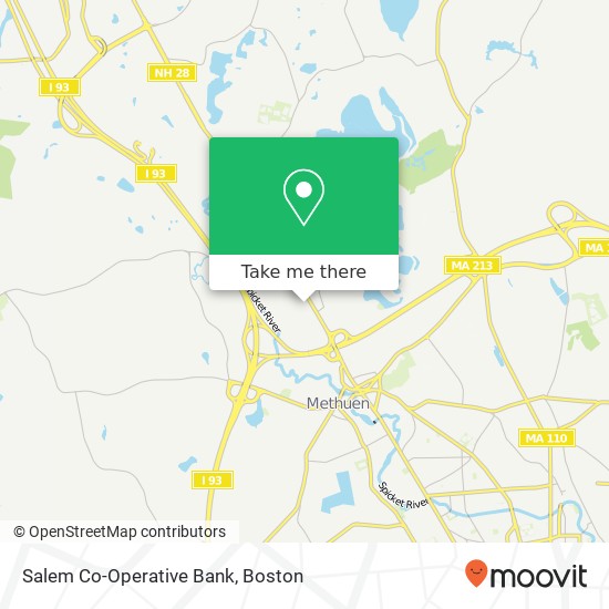 Salem Co-Operative Bank map
