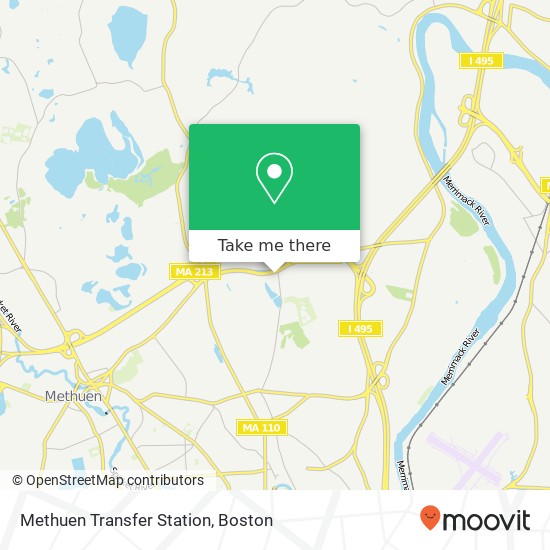 Methuen Transfer Station map