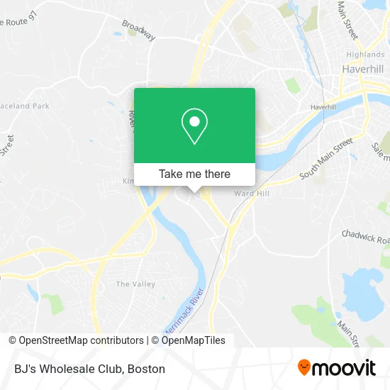 BJ's Wholesale Club map
