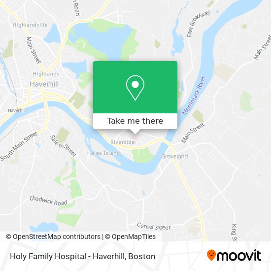 Holy Family Hospital - Haverhill map
