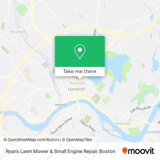 Ryan's Lawn Mower & Small Engine Repair map