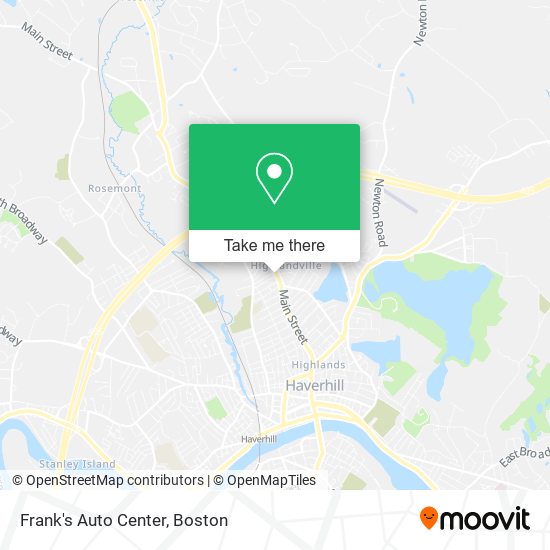 Frank's Auto Center map