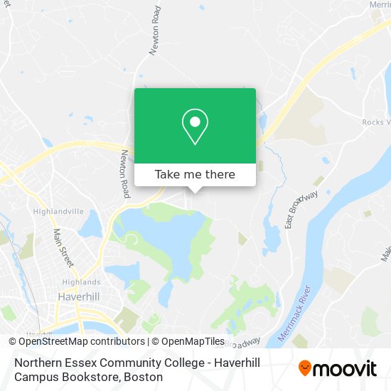 Northern Essex Community College - Haverhill Campus Bookstore map