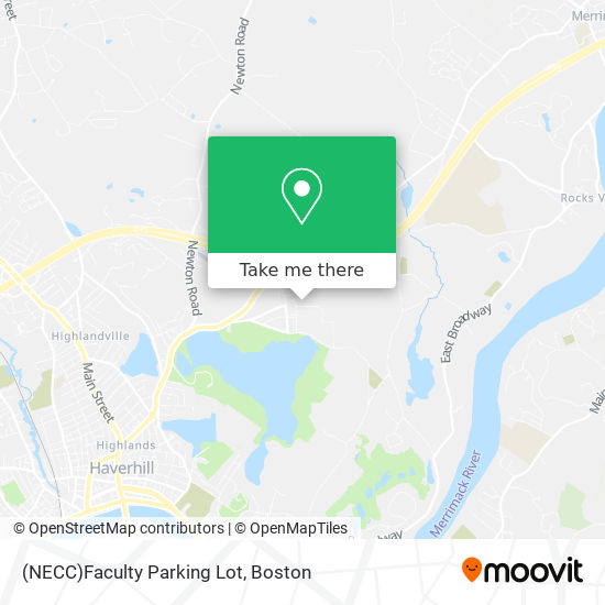 (NECC)Faculty Parking Lot map