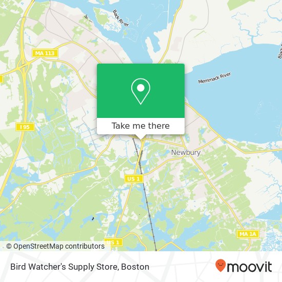 Mapa de Bird Watcher's Supply Store