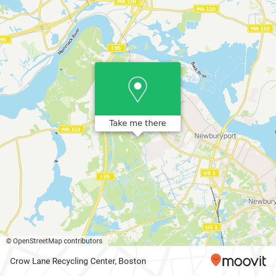 Crow Lane Recycling Center map