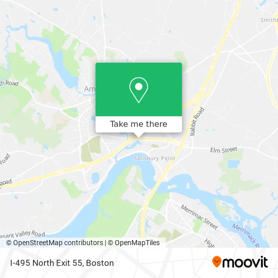 Directions To 495 North How To Get To I-495 North Exit 55 In Amesbury By Bus Or Train?