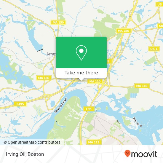 Irving Oil map