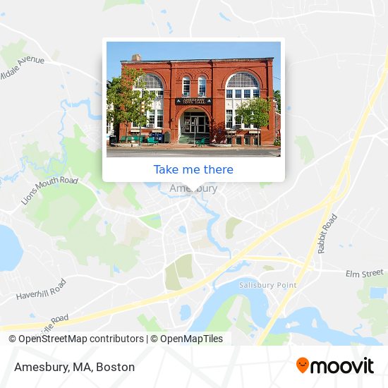 Amesbury, MA map