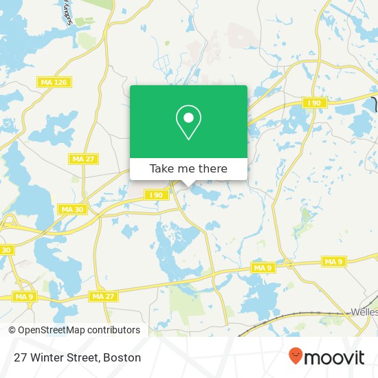 Mapa de 27 Winter Street