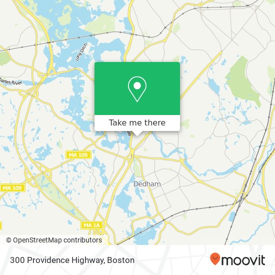 300 Providence Highway map