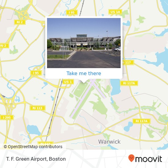 T. F. Green Airport map