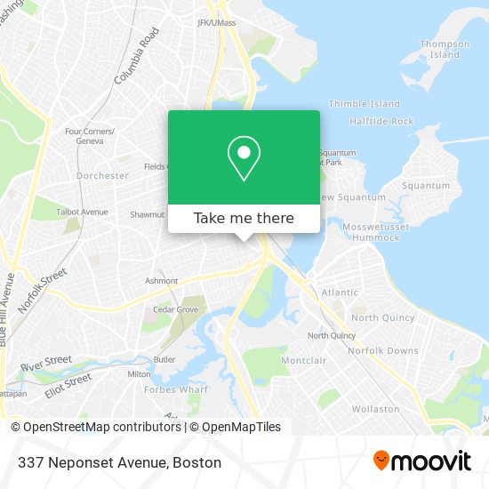 337 Neponset Avenue map
