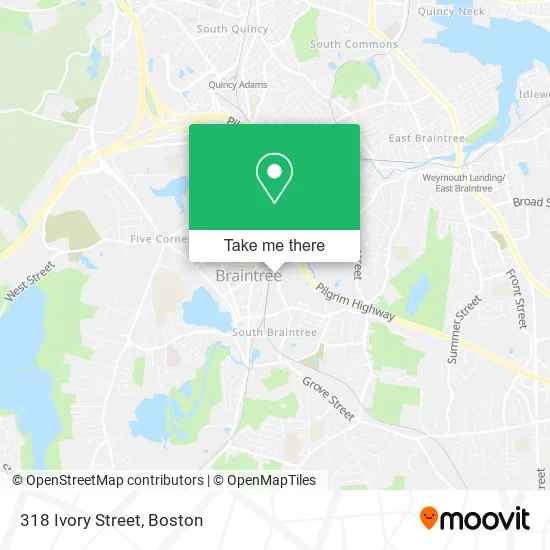 318 Ivory Street map