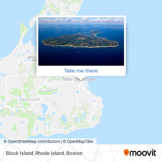 Block Island, Rhode Island map