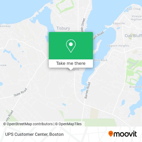 Mapa de UPS Customer Center