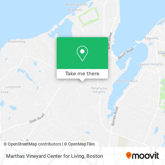 Marthas Vineyard Center for Living map