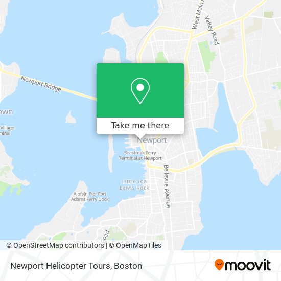 Newport Helicopter Tours map