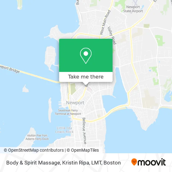 Body & Spirit Massage, Kristin Ripa, LMT map