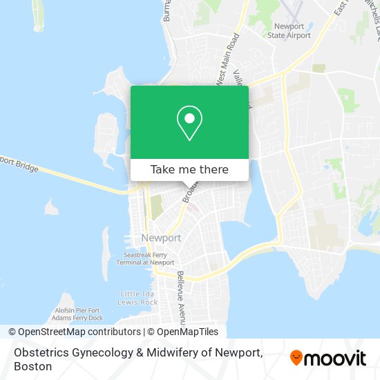 Obstetrics Gynecology & Midwifery of Newport map