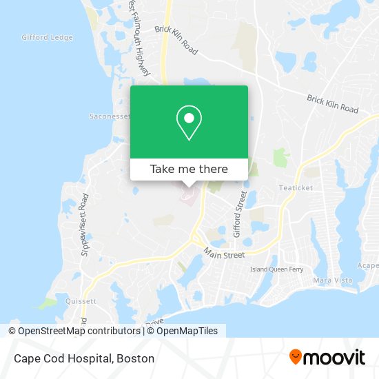 Mapa de Cape Cod Hospital