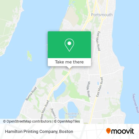 Mapa de Hamilton Printing Company