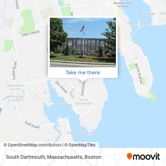 South Dartmouth, Massachusetts map