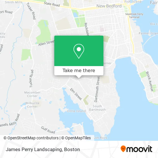 James Perry Landscaping map