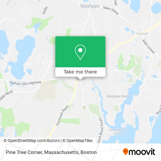 Pine Tree Corner, Massachusetts map