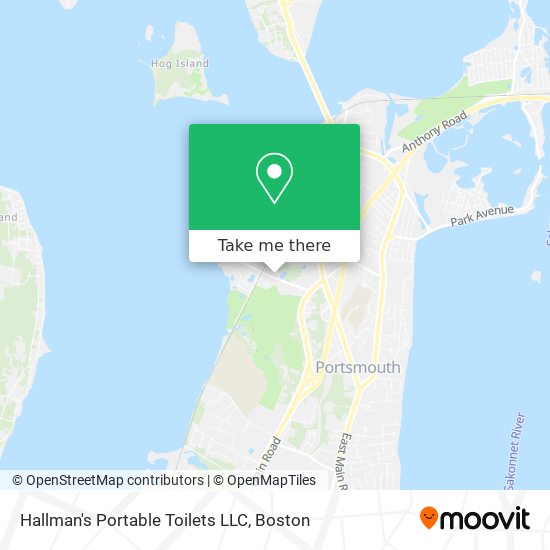 Mapa de Hallman's Portable Toilets LLC