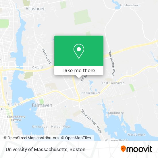 Mapa de University of Massachusetts