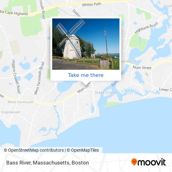 Bass River, Massachusetts map