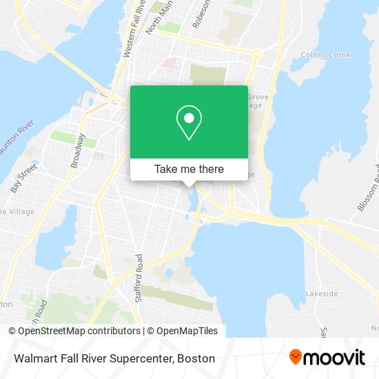 Walmart Fall River Supercenter map