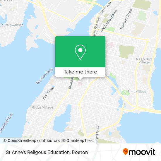 St Anne's Religous Education map