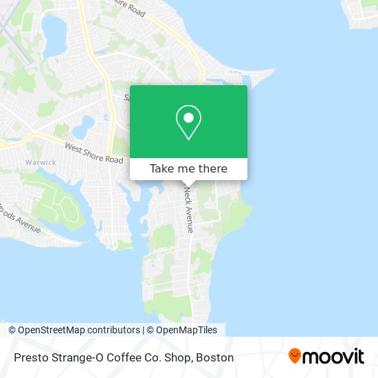 Presto Strange-O Coffee Co. Shop map