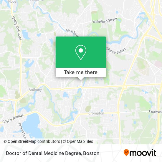 Doctor of Dental Medicine Degree map