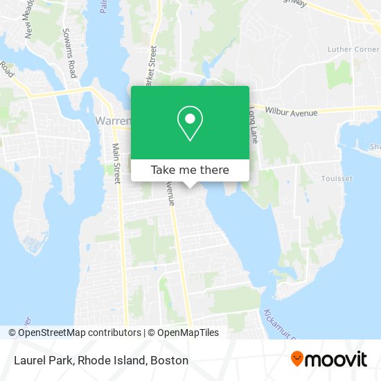 Laurel Park, Rhode Island map