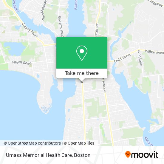 Mapa de Umass Memorial Health Care