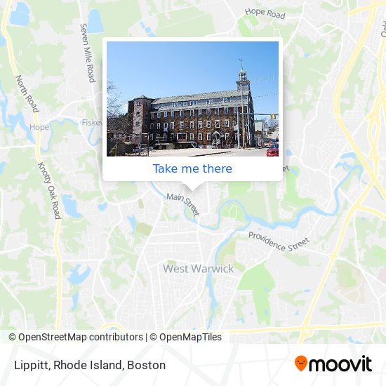 Mapa de Lippitt, Rhode Island