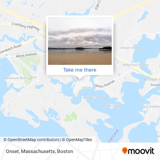 Mapa de Onset, Massachusetts