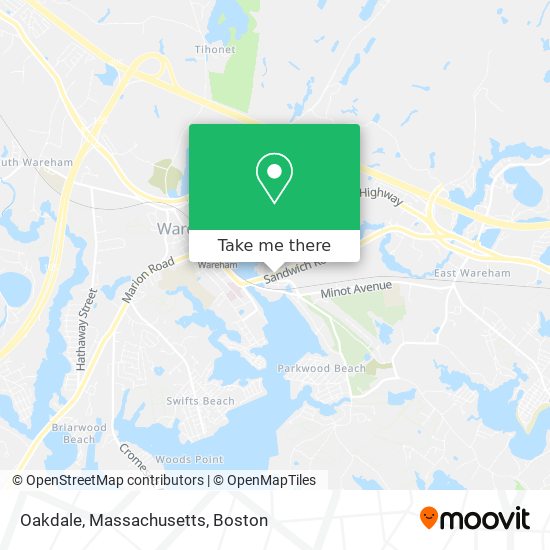 Oakdale, Massachusetts map