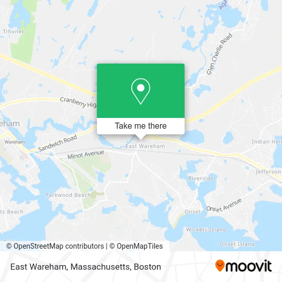 East Wareham, Massachusetts map