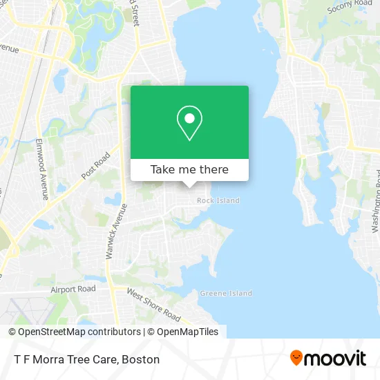 T F Morra Tree Care map