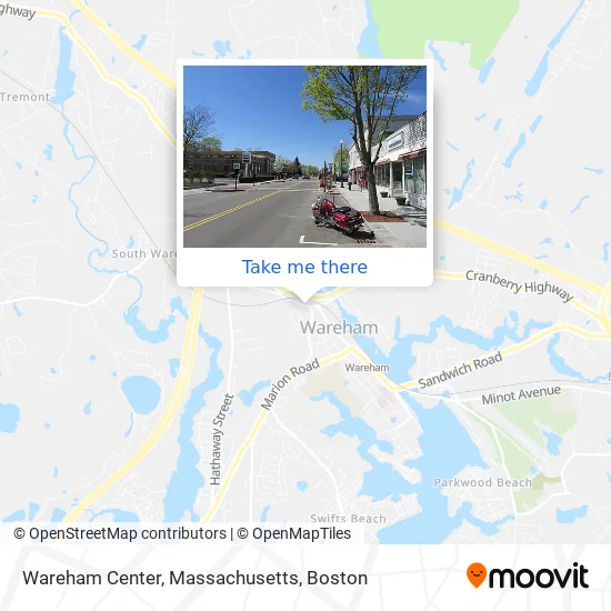 Wareham Center, Massachusetts map